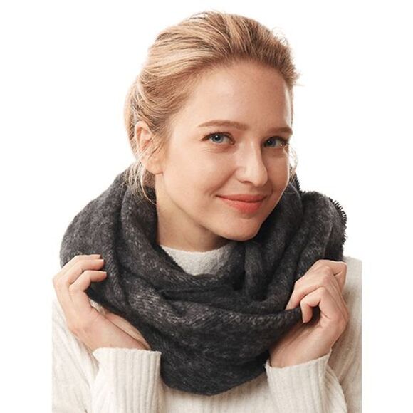 2/$30 Ladies Black Infinity Scarf - Picture 2 of 6